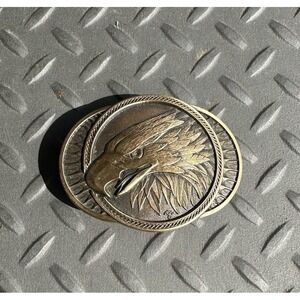 Western Eagle Belt Buckle Cowboy Sportsman Vtg Montana Silversmiths ADM  .GMP832
